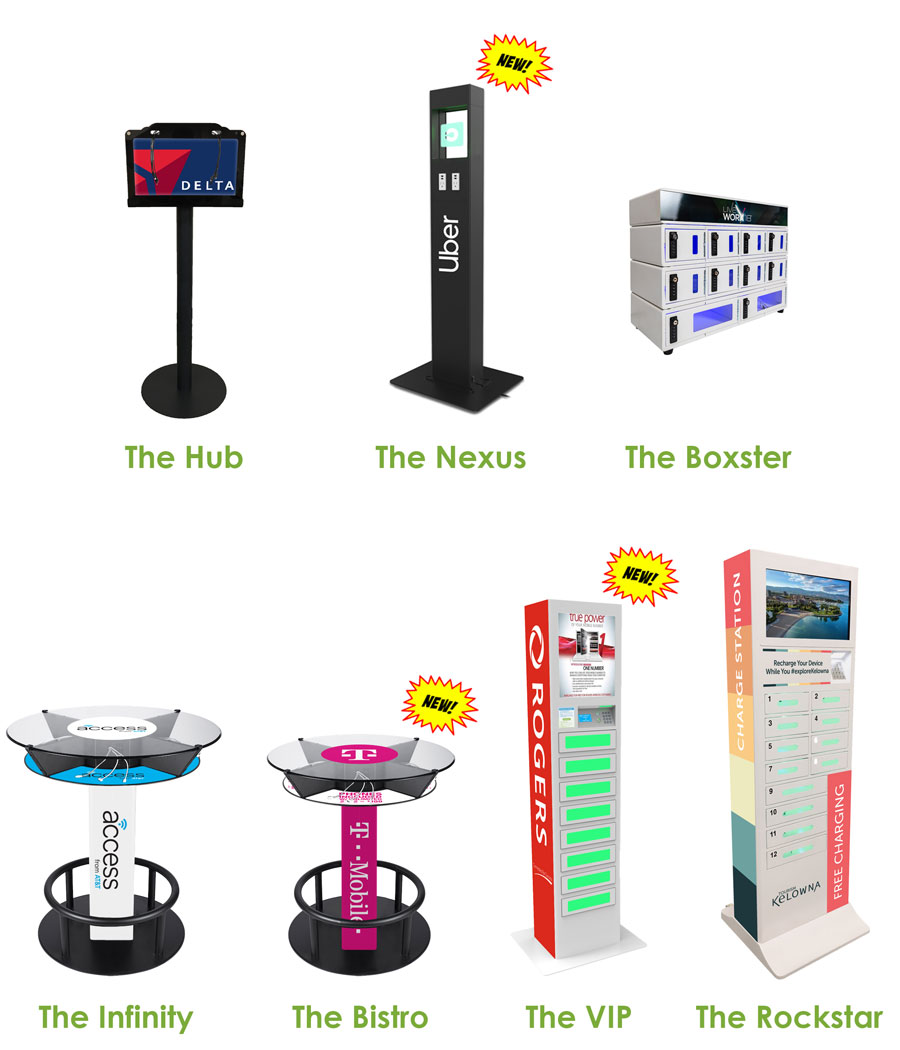 Commercial Phone Charging Stations Sales & Rentals Growcharge Inc